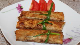 Лаваш с зеленым луком