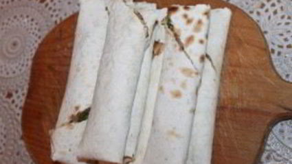 лаваш с зеленым луком