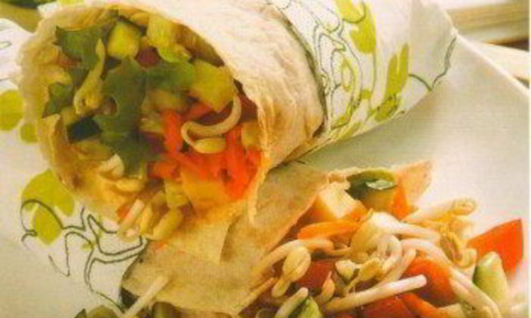 Рецепт лаваша со свежими овощами