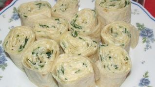 Рулетики из лаваша с сыром