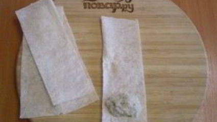 трубочки из лаваша, запеченные в духовке