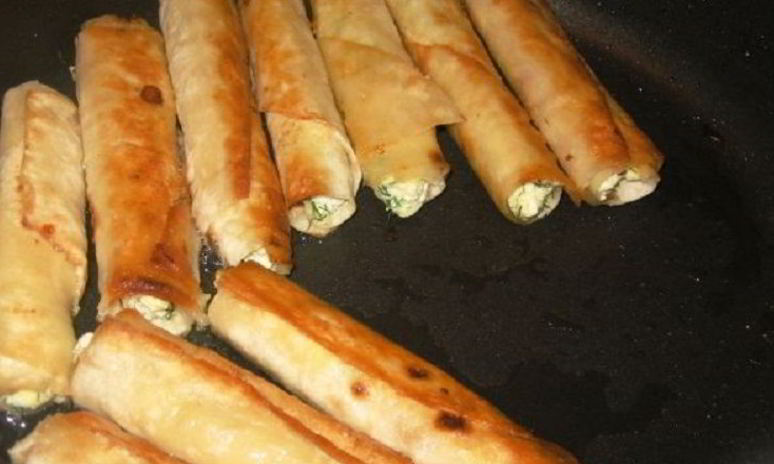 Рецепт трубочек из лаваша