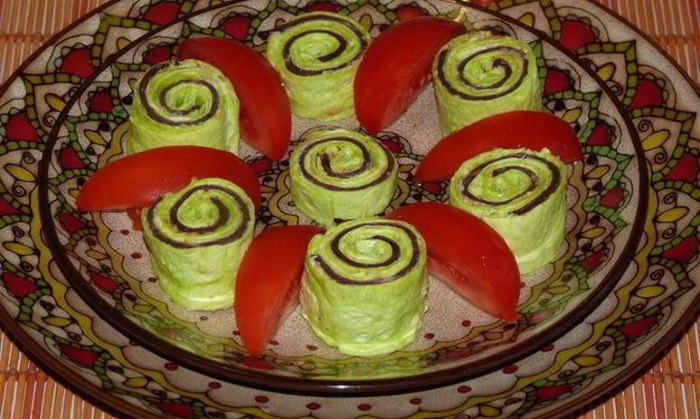 Рецепт закуски из лаваша улитки
