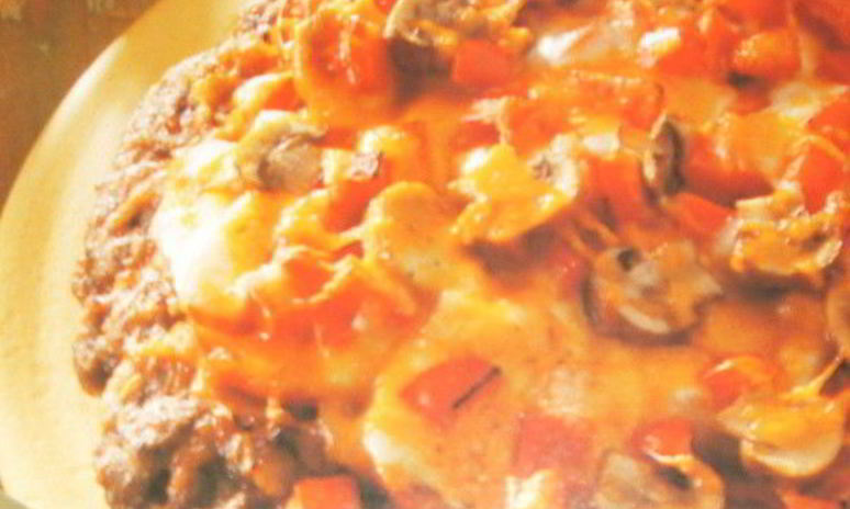 Рецепт большой свиной лепешки с начинкой