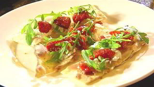 Фокачча с помидорами и рикоттой