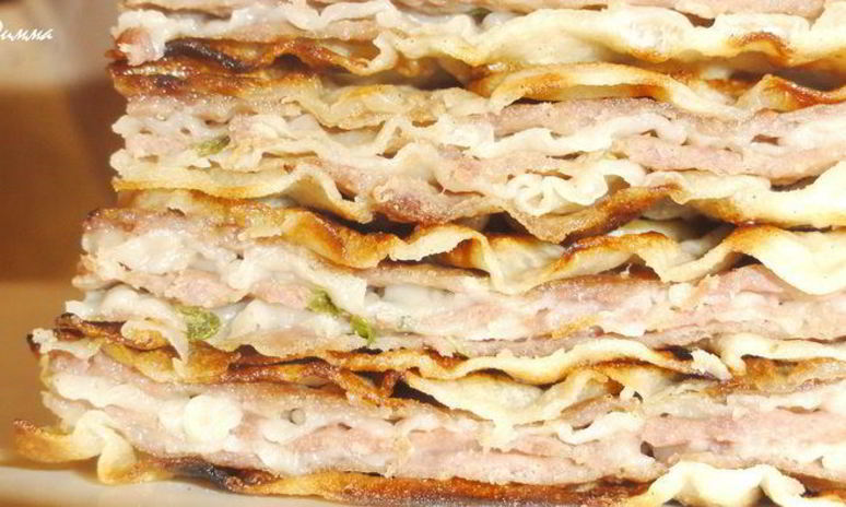 Рецепт китайских лепешек с мясом