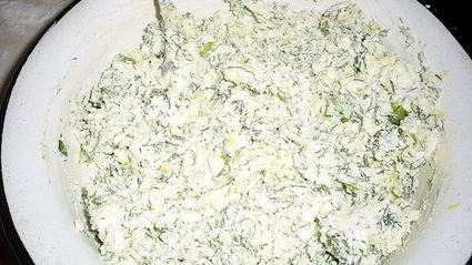 лепешки на простокваше весенние с творогом и зеленью