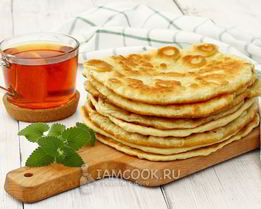 Лепешки на сметане на сковороде