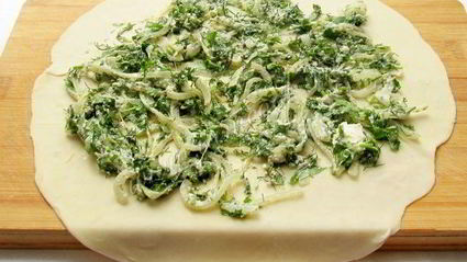 лепешки с брынзой и зеленью