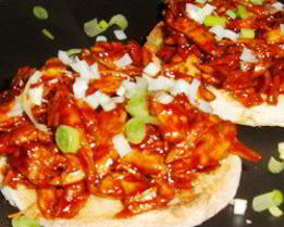 Лепешки с курицей по-азиатски