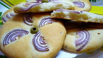 лепешки с луком на оливковом масле