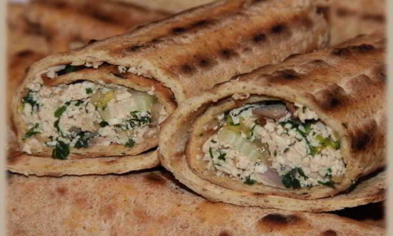 Рецепт лепешек с сыром тофу