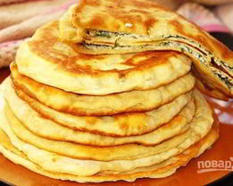 Лепешки с яйцом и луком