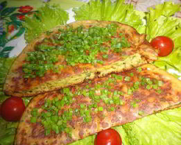 Луковая лепешка
