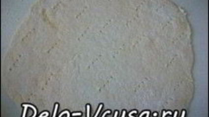 пресная лепешка на кислом молоке