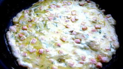 сырно-тыквенные лепешки с колбасой и зеленью