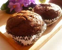 Брауни-маффины с орехами