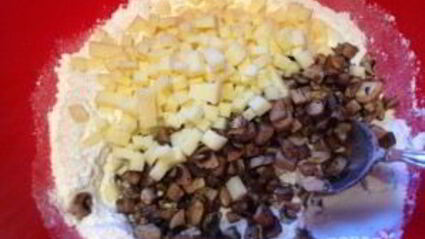 грибные маффины с сыром и зеленью