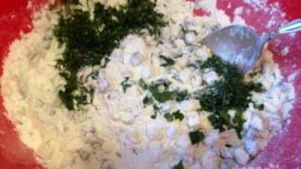 грибные маффины с сыром и зеленью