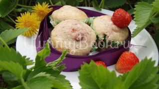 Клубнично-кокосовые Маффины