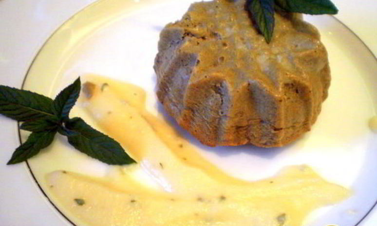 Рецепт маффинов из печени с яблочно-мятным соусом