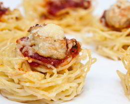 Маффины из спагетти