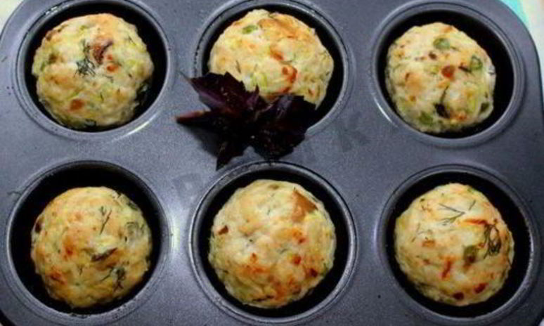 Рецепт маффинов несладких из куриных грудок