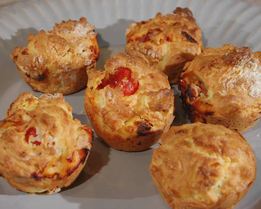 Маффины с брынзой и помидорами