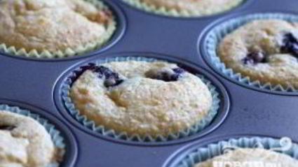 маффины с черникой и абрикосами