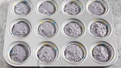 маффины с черникой