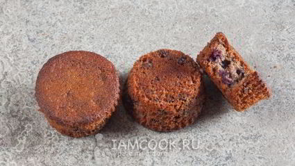 маффины с черникой