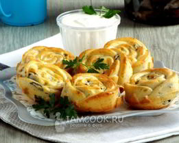 Маффины с грибами
