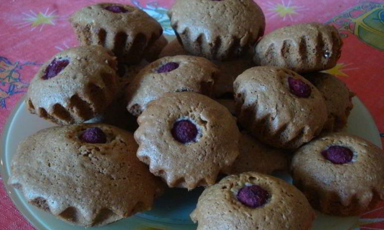 Рецепт маффинов с малиной
