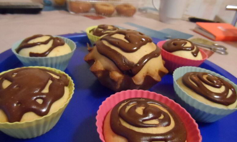 Рецепт маффинов с шоколадным кремом