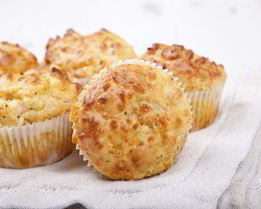 Маффины с сыром и беконом