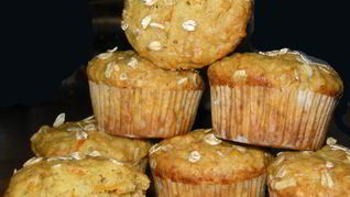 Маффины с тыквой, бананом и морковью