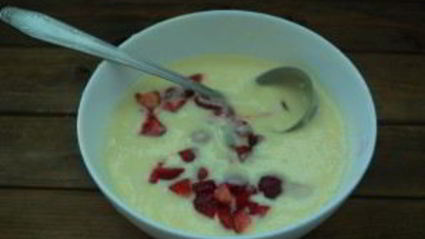 маффины со свежей клубникой