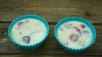 маффины со свежей клубникой