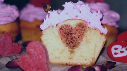 маффины валентинка