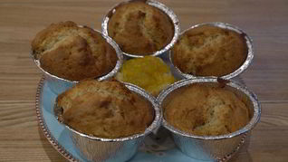 Миндальные маффины с манго