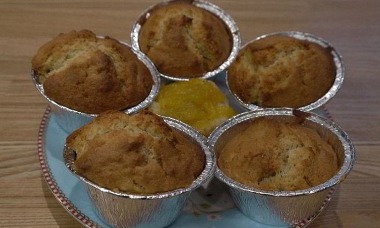 Рецепт миндальных маффинов с манго