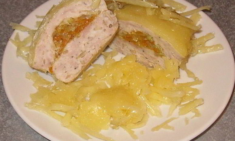 Рецепт мясных маффинов с овощной начинкой