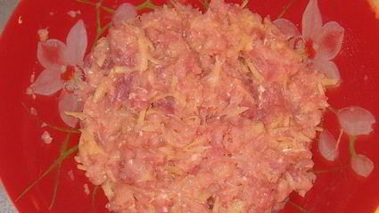 мясные маффины с овощной начинкой