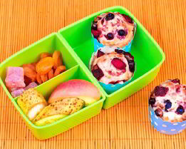 Полезные овсяные маффины с ягодами