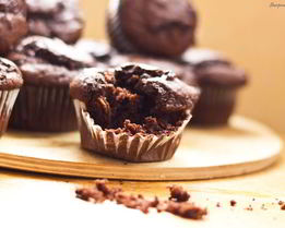 Шоколадные маффины с хрустящей корочкой