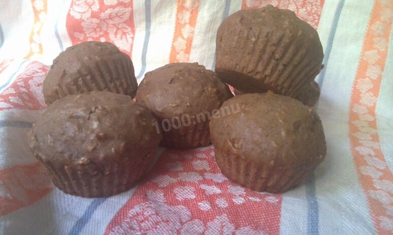 Рецепт шоколадных маффинов с кокосом