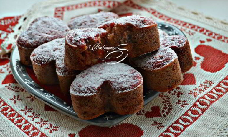 Рецепт свекольно-ореховых маффины