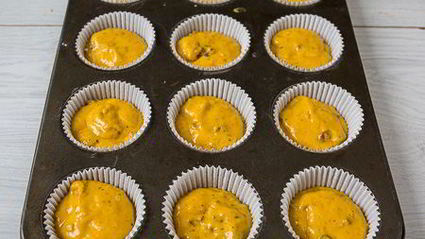 тыквенные маффины с орехами