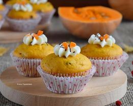 Тыквенные маффины с шоколадом