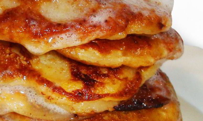 Рецепт банановых оладушек с шоколадом